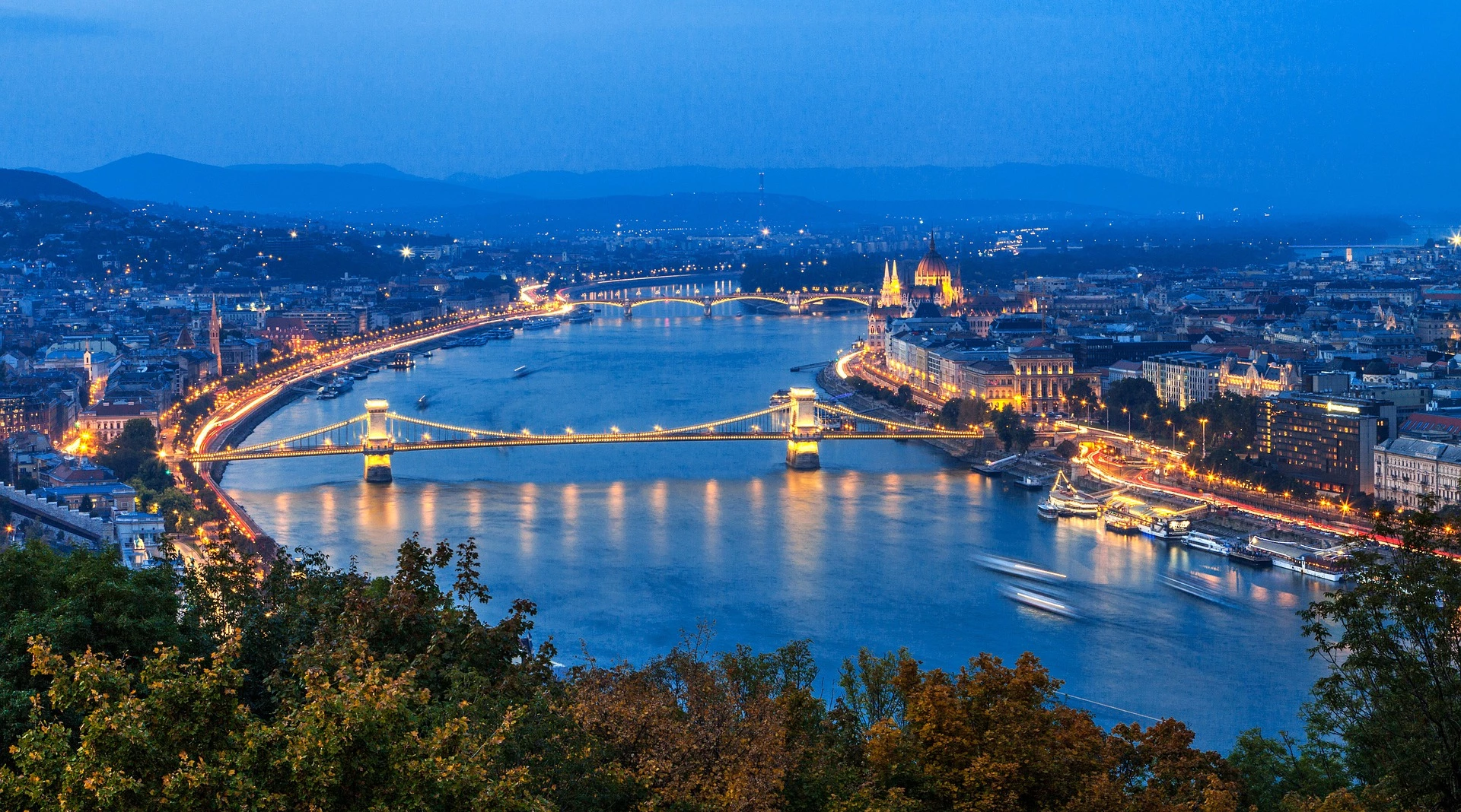 Scenery view of Budapest